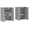  2 db betonszürke faliszekrény 69,5 x 34 x 90 cm