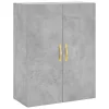  2 db betonszürke faliszekrény 69,5 x 34 x 90 cm