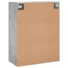 2 db betonszürke faliszekrény 69,5 x 34 x 90 cm