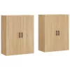  2 db sonoma tölgy fali szekrény 69,5 x 34 x 90 cm