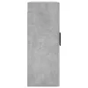  2 db betonszürke faliszekrény 69,5x34x90 cm