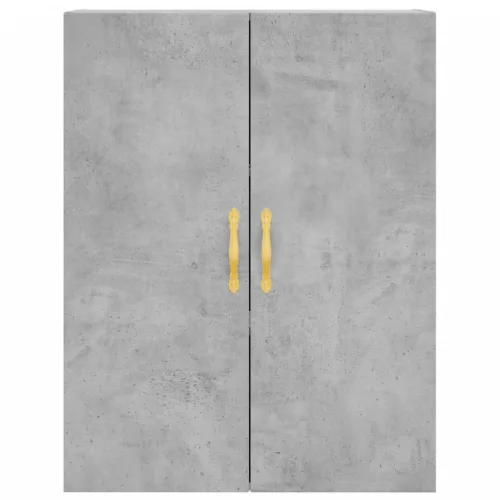  betonszürke szerelt fa magasszekrény 69,5 x 34 x 180 cm