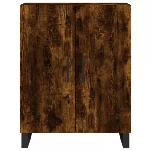  füstös tölgy színű szerelt fa magasszekrény 69,5 x 34 x 180 cm