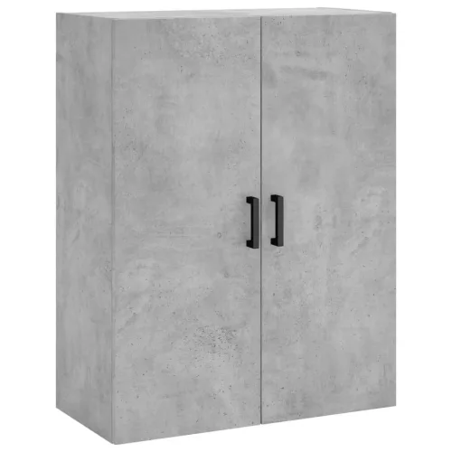  betonszürke szerelt fa magasszekrény 69,5 x 34 x 180 cm