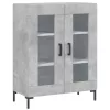  betonszürke szerelt fa magasszekrény 69,5 x 34 x 180 cm