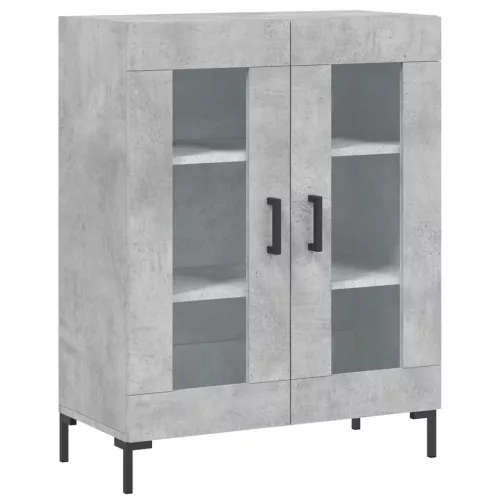  betonszürke szerelt fa magasszekrény 69,5 x 34 x 180 cm