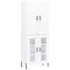  fehér szerelt fa magasszekrény 69,5 x 34 x 180 cm