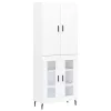  fehér szerelt fa magasszekrény 69,5 x 34 x 180 cm