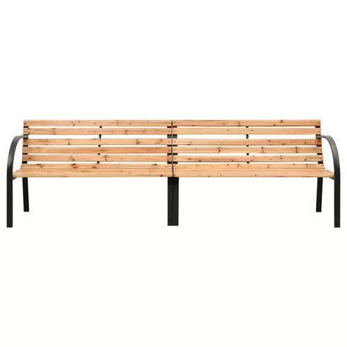  tömör fenyőfa kerti ikerpad 225 cm
