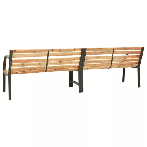  tömör fenyőfa kerti ikerpad 225 cm