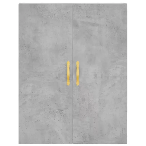  betonszürke szerelt fa magasszekrény 69,5 x 34 x 180 cm
