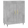  betonszürke szerelt fa magasszekrény 69,5 x 34 x 180 cm