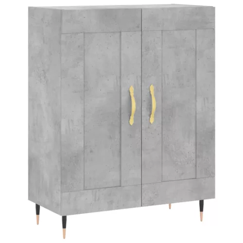  betonszürke szerelt fa magasszekrény 69,5 x 34 x 180 cm