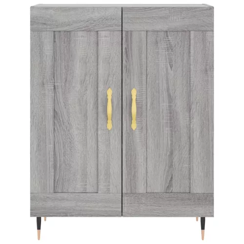 szürke sonoma szerelt fa magasszekrény 69,5 x 34 x 180 cm