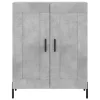  betonszürke szerelt fa magasszekrény 69,5 x 34 x 180 cm