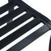  fekete acél kerti pad 120 cm