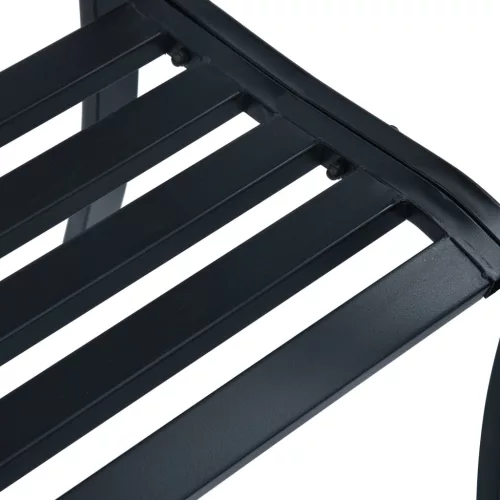  fekete acél kerti pad 120 cm