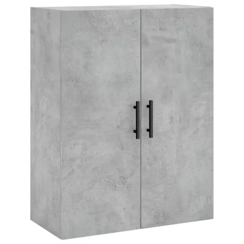  betonszürke szerelt fa magasszekrény 69,5 x 34 x 180 cm