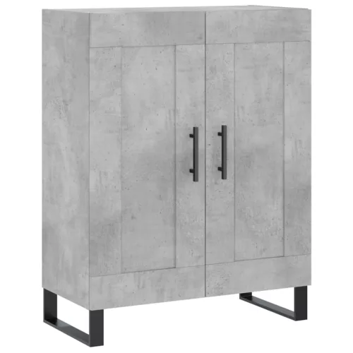  betonszürke szerelt fa magasszekrény 69,5 x 34 x 180 cm