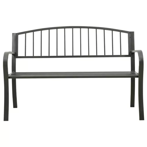  szürke acél kerti pad 120 cm