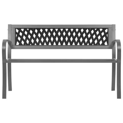  fekete acél kerti pad 120 cm