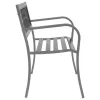  fekete acél kerti pad 120 cm
