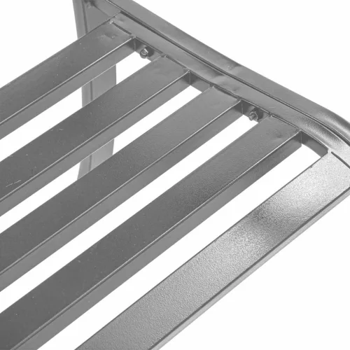  fekete acél kerti pad 120 cm