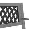  fekete acél kerti pad 120 cm