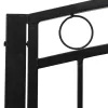  fekete acél kerti pad asztallal 120 cm