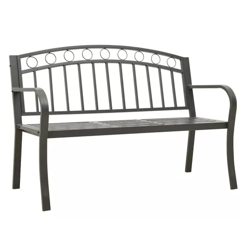  szürke kerti pad asztallal 120 cm