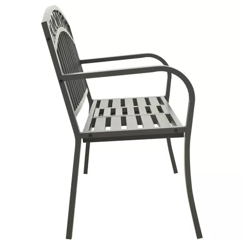  szürke kerti pad asztallal 120 cm