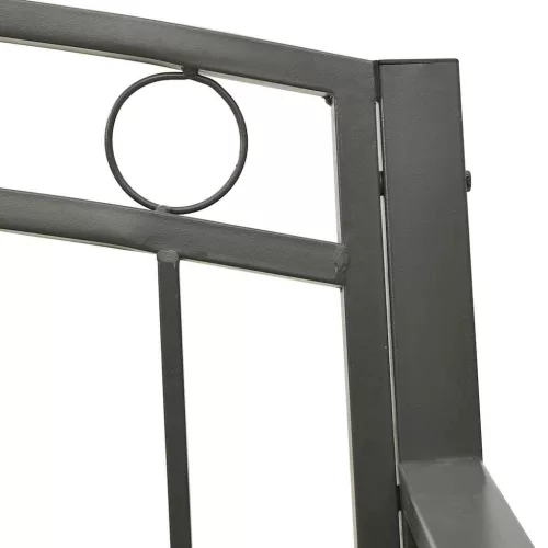 szürke kerti pad asztallal 120 cm