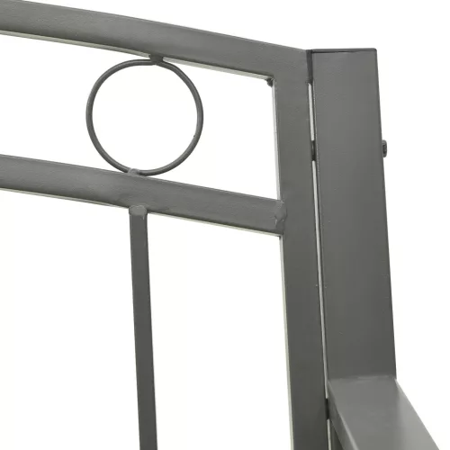  szürke kerti pad 120 cm