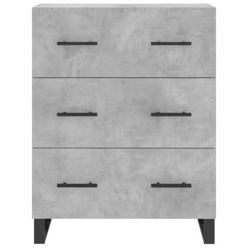  betonszürke szerelt fa magasszekrény 69,5 x 34 x 180 cm