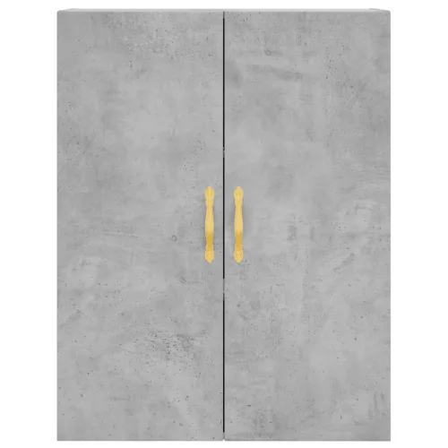  betonszürke szerelt fa magasszekrény 69,5 x 34 x 180 cm