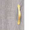  szürke sonoma szerelt fa magasszekrény 69,5 x 34 x 180 cm