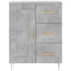  betonszürke szerelt fa magasszekrény 69,5 x 34 x 180 cm