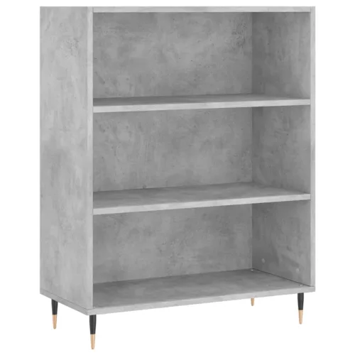  betonszürke szerelt fa magasszekrény 69,5 x 34 x 180 cm