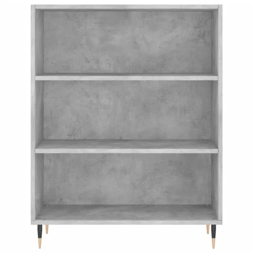  betonszürke szerelt fa magasszekrény 69,5 x 34 x 180 cm