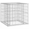  tömör fenyőfa kerti pad gabion kosárral