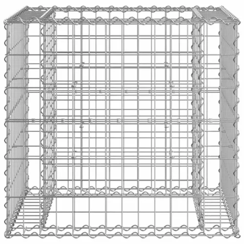  tömör fenyőfa kerti pad gabion kosárral