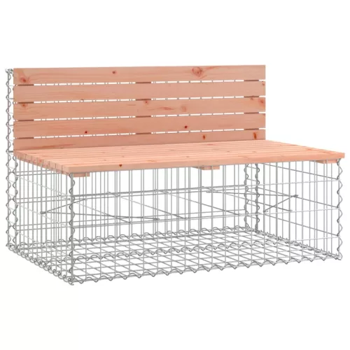  tömör duglászfenyő kerti pad gabion kosárral
