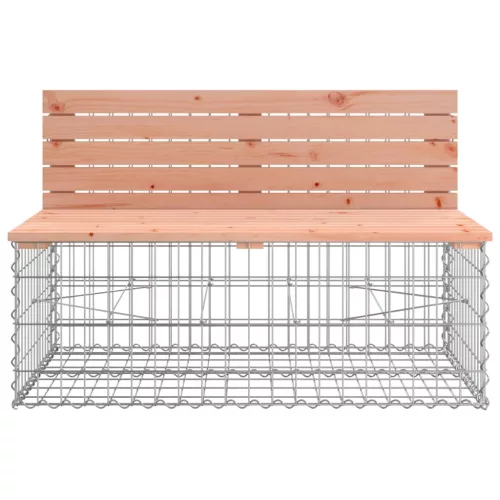  tömör duglászfenyő kerti pad gabion kosárral