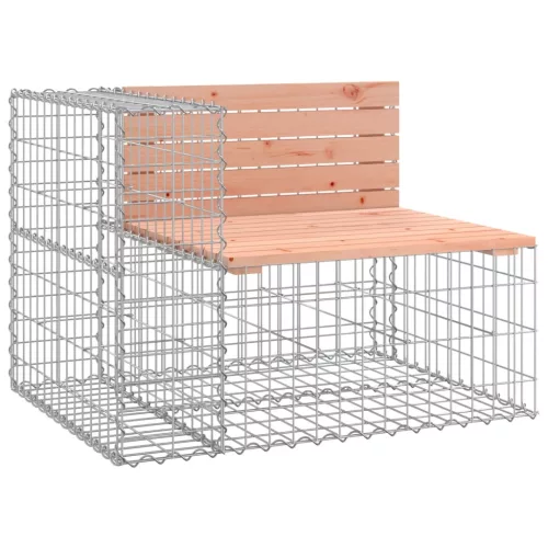  tömör duglászfenyő gabion kerti pad 287x71x65,5 cm