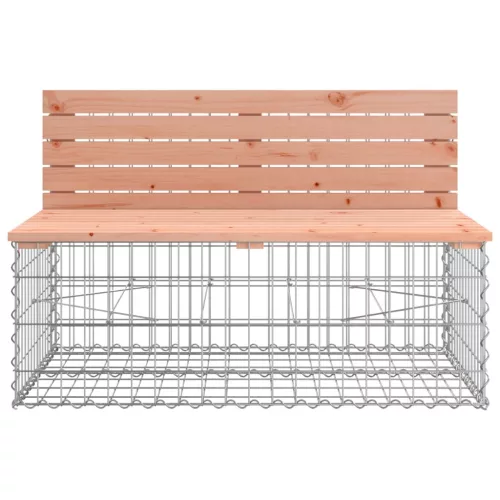  tömör duglászfenyő gabion kerti pad 287x71x65,5 cm