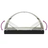  2 személyes fekete polyrattan napágy kerek tetővel 213x118x97cm