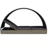  2 személyes szürke polyrattan napágy kerek tetővel 211x112x140