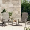  szürke polyrattan kerti adirondack szék
