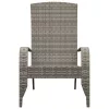  szürke polyrattan kerti adirondack szék