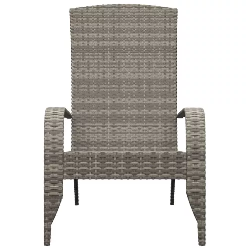  szürke polyrattan kerti adirondack szék